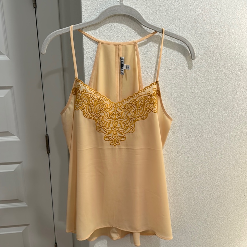 Express Pale Yellow Camisole Blouse